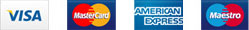 Major debit and credit cards accepted